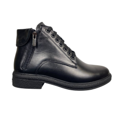 Черевики жіночі шкіряні BLESSO Б8 01 чорні байка