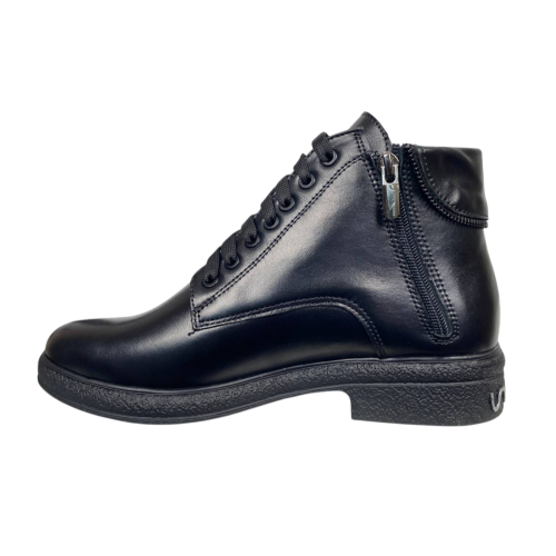 Черевики жіночі шкіряні BLESSO Б8 01 чорні байка