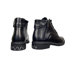 Черевики жіночі шкіряні BLESSO Б8 01 чорні байка