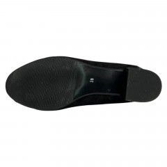 Туфли Женские кожаные SE NAT 4067 черный велюр