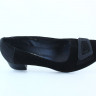 Туфли женские кожаные Se nat 4067 велюр черный