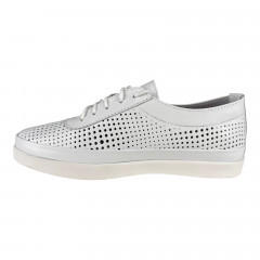 Кеды Женские кожаные PRELLESTA 2024 05 белый перфорация