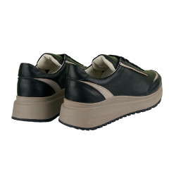 Кроссовки Женские кожаные VLADEKS 1260 01 черный капучино