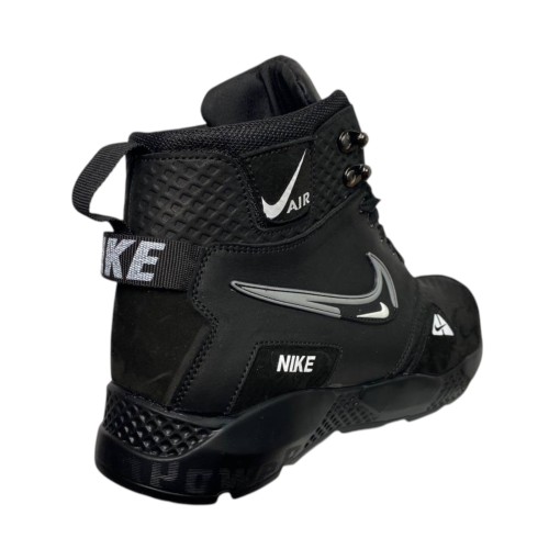 Кросівки Чоловічі шкіряні DENAR N18 01 чорний шкіра хутро