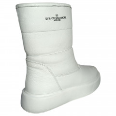Чоботи жіночі шкіряні DITAS NK 205 05 білий хутро