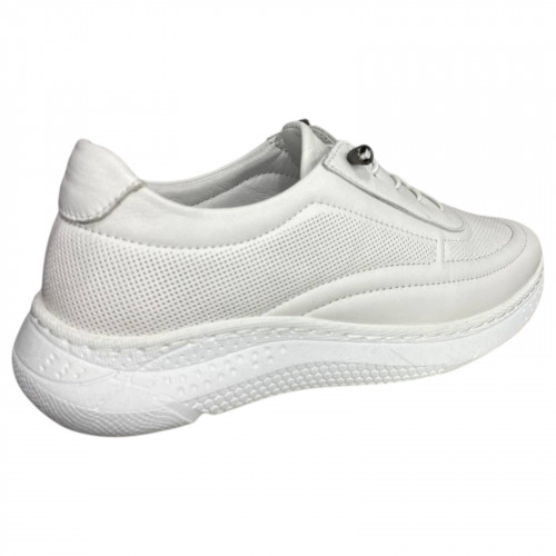 Кроссовки женские кожаные ATO 124 05 белые