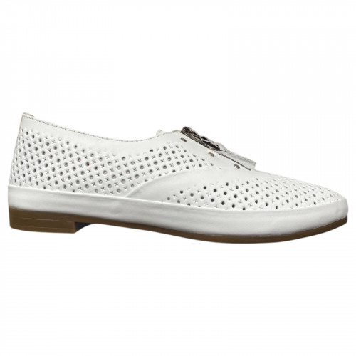 Мокасини жіночі шкіряні PRELLESTA 348 05 білі