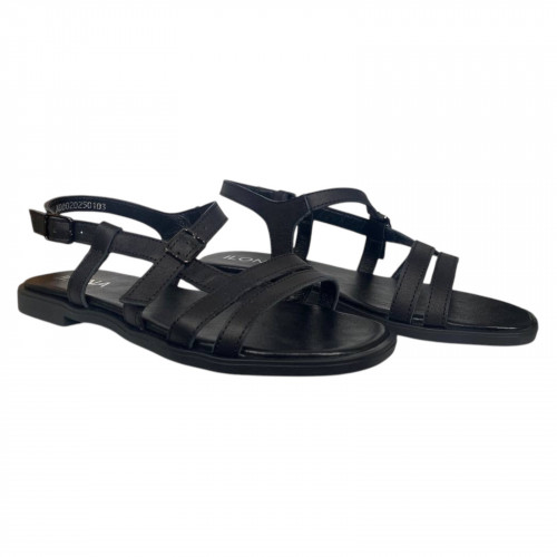 Босоножки женские кожаные ILONA 763/AR 01 черные