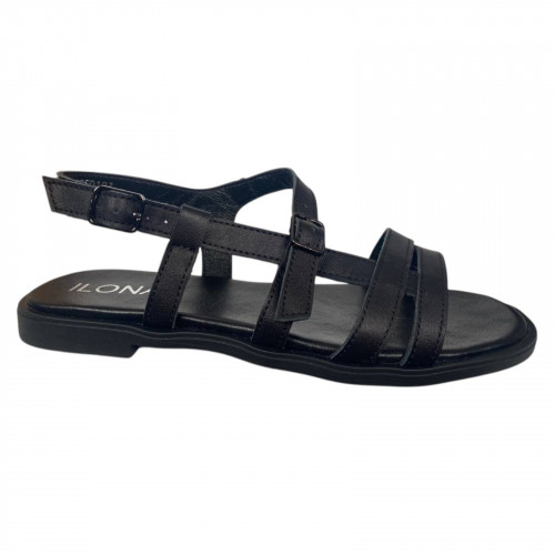Босоножки женские кожаные ILONA 763/AR 01 черные