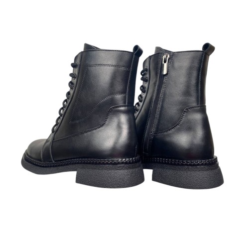 Черевики жіночі шкіряні BLESSO 2518 01 чорні байка