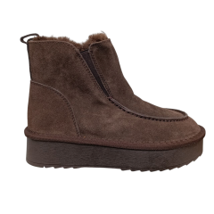 Угги жіночі замшеві UGG 70-2 brown хутро