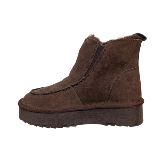 Угги жіночі замшеві UGG 70-2 brown хутро