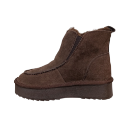 Угги жіночі замшеві UGG 70-2 brown хутро
