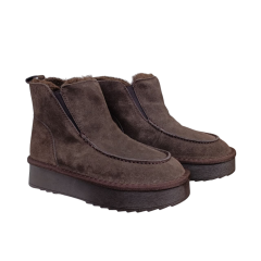 Угги жіночі замшеві UGG 70-2 brown хутро