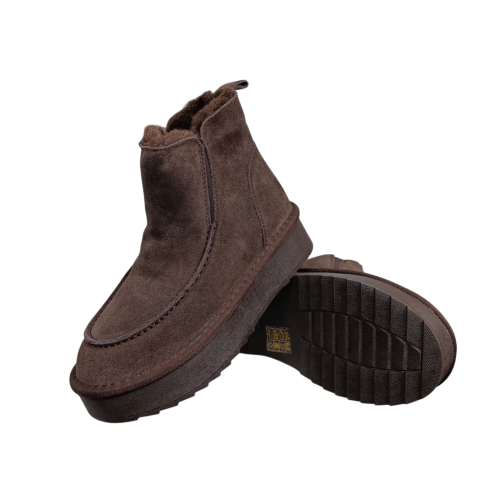 Угги жіночі замшеві UGG 70-2 brown хутро