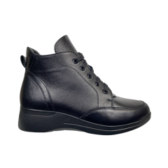 Черевики жіночі шкіряні SCORPION 2601 чорні байка