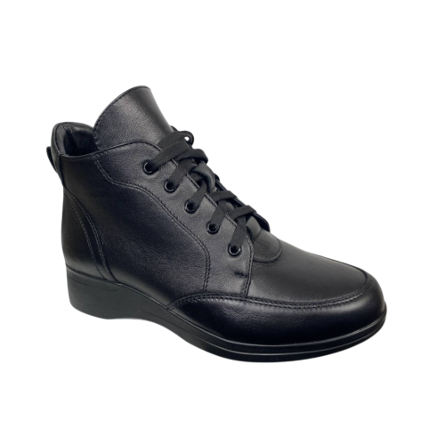 Черевики жіночі шкіряні SCORPION 2601 чорні байка