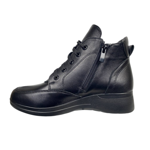 Черевики жіночі шкіряні SCORPION 2601 чорні байка