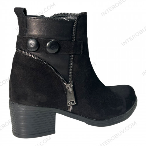 Черевики Жіночі шкіряні CANBERK BNT 921 9 (2252) siyah nubuk