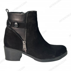 Ботинки Женские кожаные CANBERK BNT 921 9 (2252) siyah nubuk