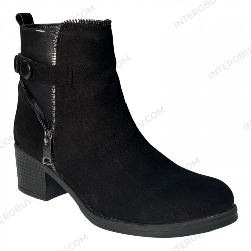 Черевики Жіночі шкіряні CANBERK BNT 921 9 (2252) siyah nubuk