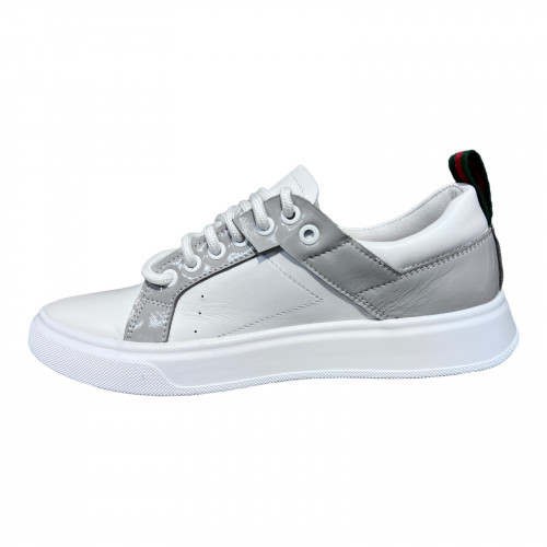 Кеды Женские кожаные TIFANI GUCCI серый 46