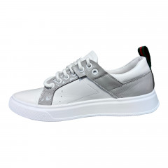 Кеды Женские кожаные TIFANI GUCCI серый 46