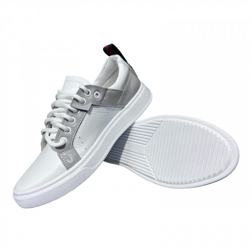 Кеды Женские кожаные TIFANI GUCCI серый 46