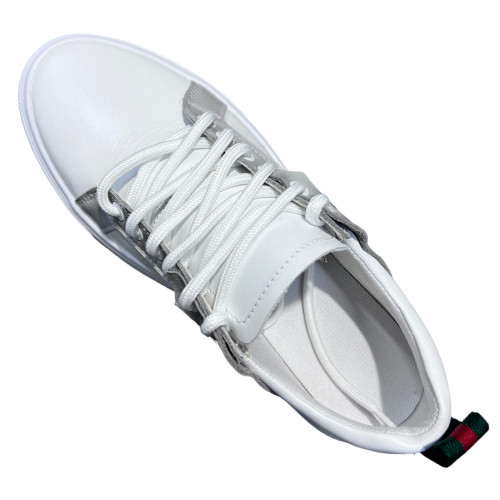 Кеды Женские кожаные TIFANI GUCCI серый 46