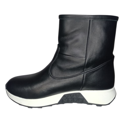 Сапоги женские кожаные DITAS 317 K черный мех