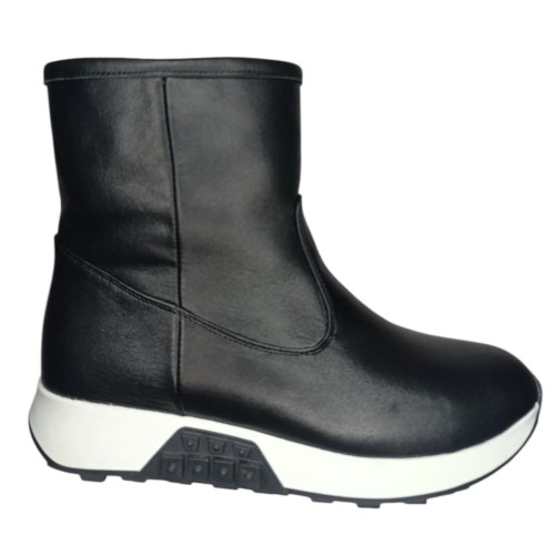 Сапоги женские кожаные DITAS 317 K черный мех