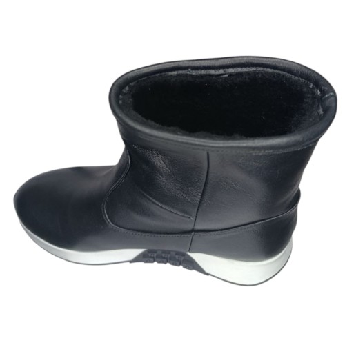 Сапоги женские кожаные DITAS 317 K черный мех