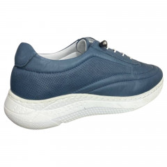 Кроссовки женские кожаные ATO 124 09 синие