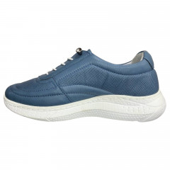 Кроссовки женские кожаные ATO 124 09 синие