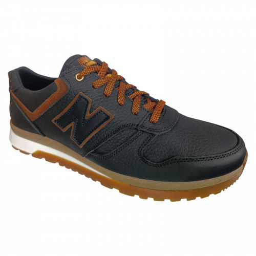 Кросівки чоловічі шкіряні MERCURU NEW круз 1122 01 чорні рижі 