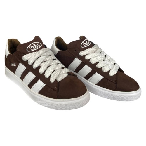 Кеди чоловічі шкіряні DENAR СAMPUS 1 25 коричневі білі