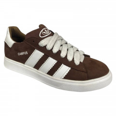 Кеды мужские кожаные DENAR СAMPUS 1 25 коричневые белые