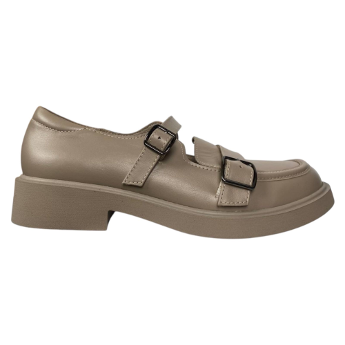 Лоферы женские кожаные ILONA 768/167 латте