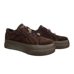 Кросівки жіночі замшеві DINO RICHI 444 25 шоколадні 