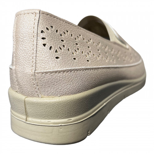 Балетки Женские кожаные BODRUM L0043 золотой