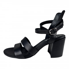 Босоніжки Жіночі шкіряні ILONA 187/729 чорний