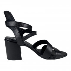 Босоніжки Жіночі шкіряні ILONA 187/729 чорний