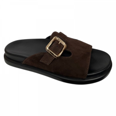 Шльопки жіночі замшеві DIANA D-224/195 25 коричневі