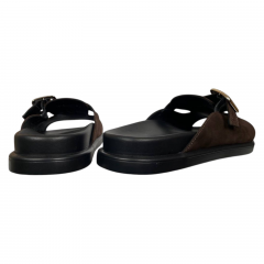 Шльопки жіночі замшеві DIANA D-224/195 25 коричневі