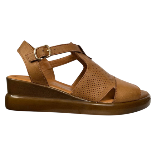 Жіночі шкіряні босоніжки PANDORA 340 27 руді