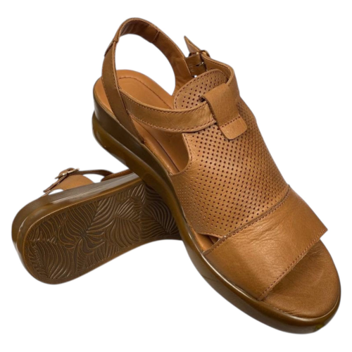 Жіночі шкіряні босоніжки PANDORA 340 27 руді