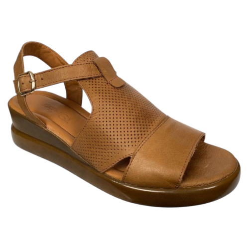 Жіночі шкіряні босоніжки PANDORA 340 27 руді