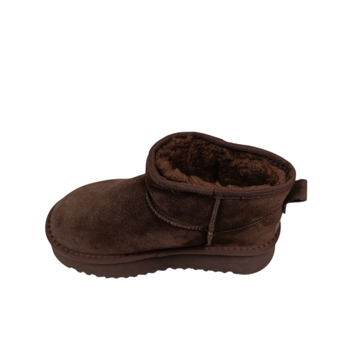 Угги жіночі замшеві UGG 260-5 brown хутро