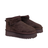 Угги жіночі замшеві UGG 260-5 brown хутро