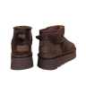 Угги жіночі замшеві UGG 260-5 brown хутро